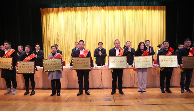 2025年2月7日廣西齊峰公司榮獲貴港市2024年度“優秀工業企業”榮譽